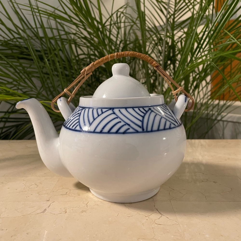 Porcelain Blue & White Teapot
